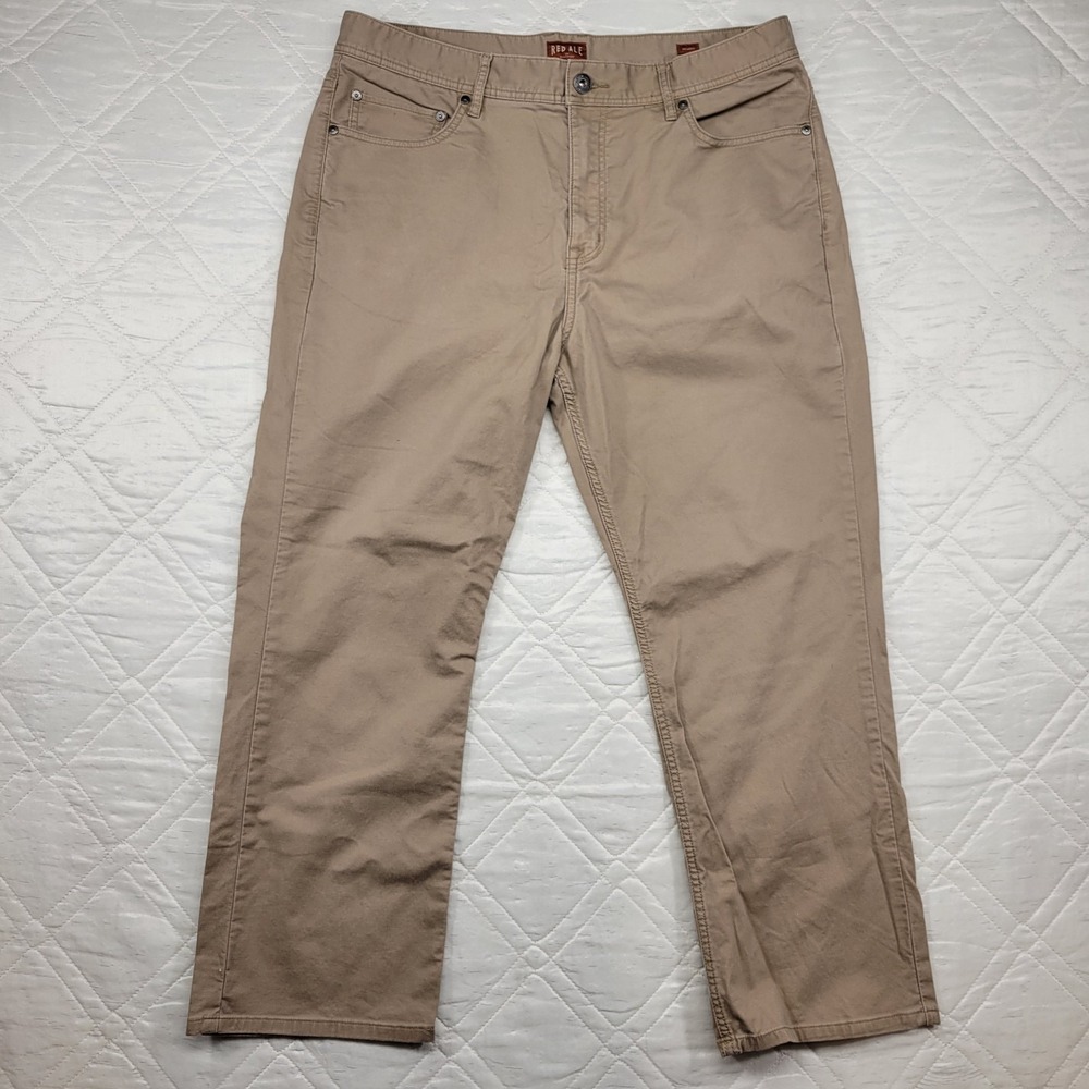 Red Ale by‎ Alesbury tan chino pants size 35X28